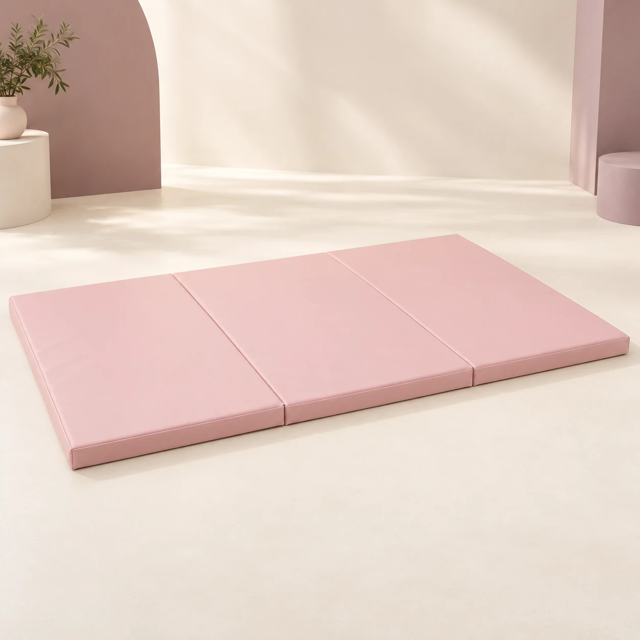 Three-panel practice mat